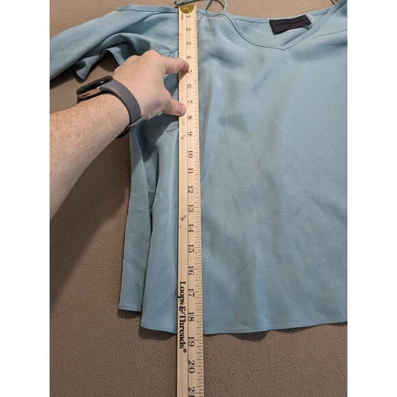 Blaque Label Women's Green Short Sleeve Blouse M *READ DESCRIPTION* - Picture 8 of 8